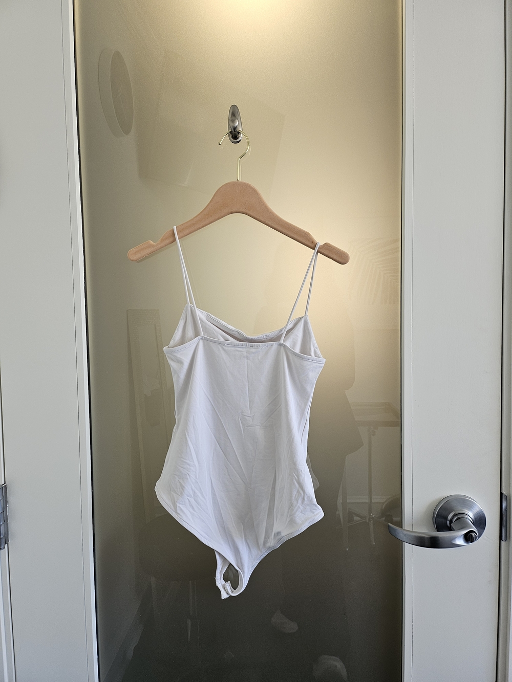 Zara Cream Spaghetti Strap Bodysuit - Picture 2 of 4